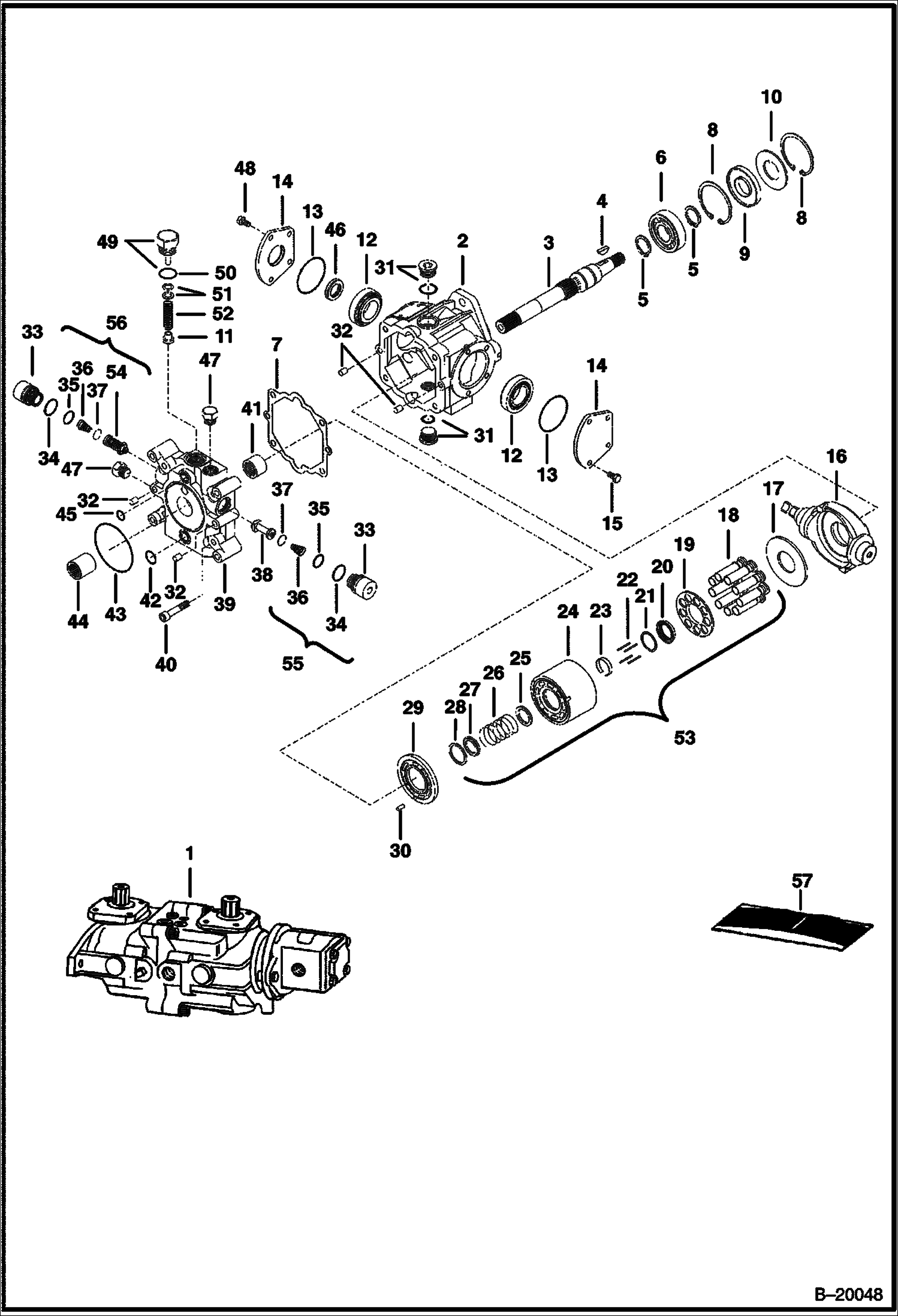 ГИДРОСТАТИЧЕСКИЙ НАСОС 4355035 4355064 И 4355032 4355063