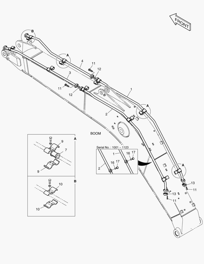 6240 BOOM PIPING - ONE & TWO WAY