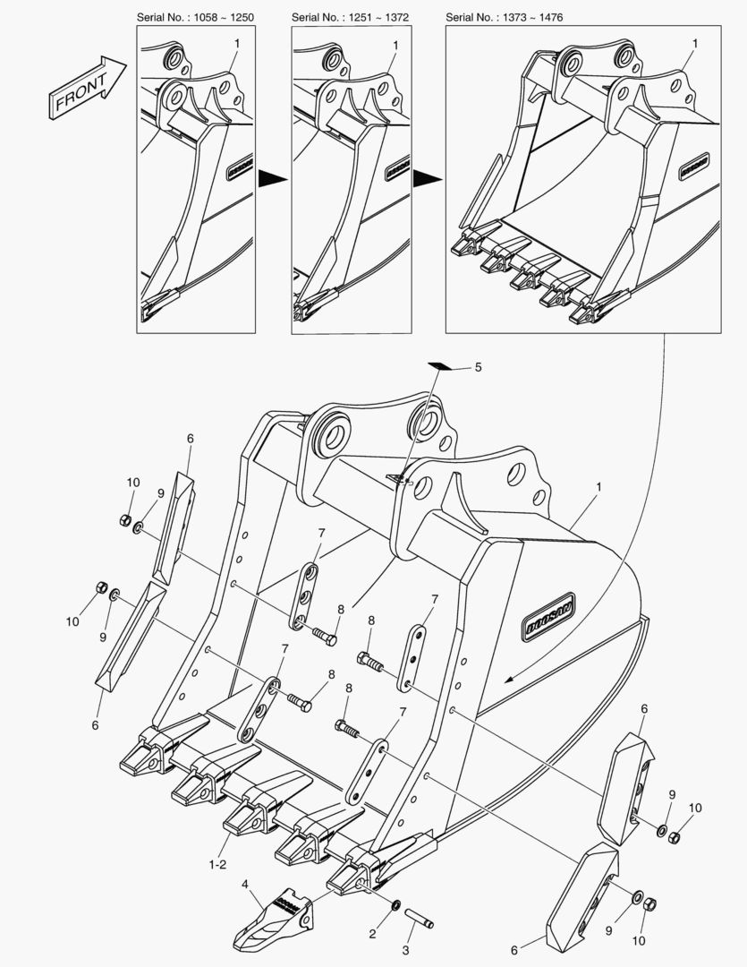 7500 BUCKET ASSВґY - 1.20mВі - S CLASS