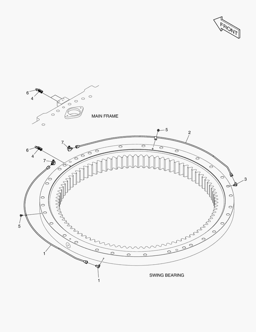 Схема ТРУБОПРОВОД СМАЗОЧНОЙ СИСТЕМЫ