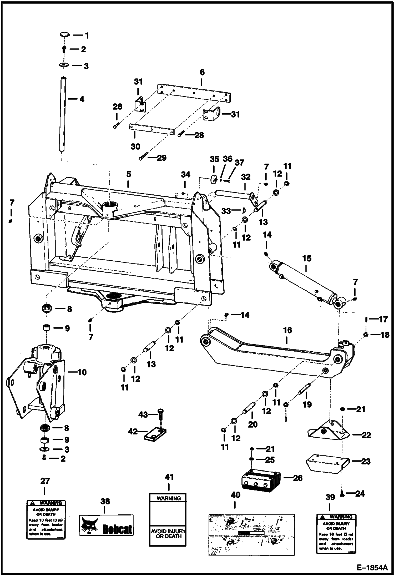 Схема ЭКСКАВАТОР-ПОГРУЗЧИК (РАМА ШАССИ) (914B)