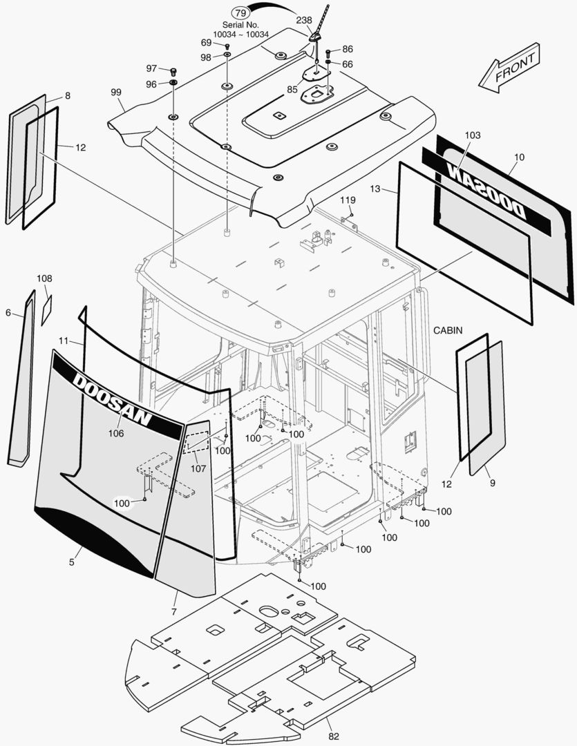 1370 CABIN(6) - GLASS