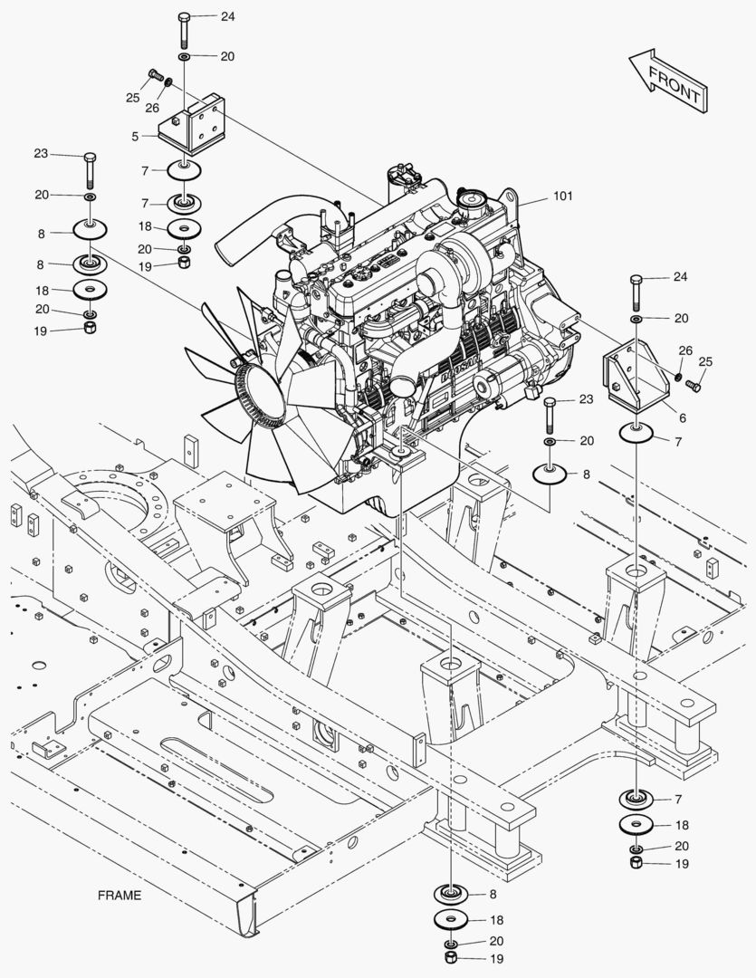 МОНТАЖ ДВИГАТЕЛЯ