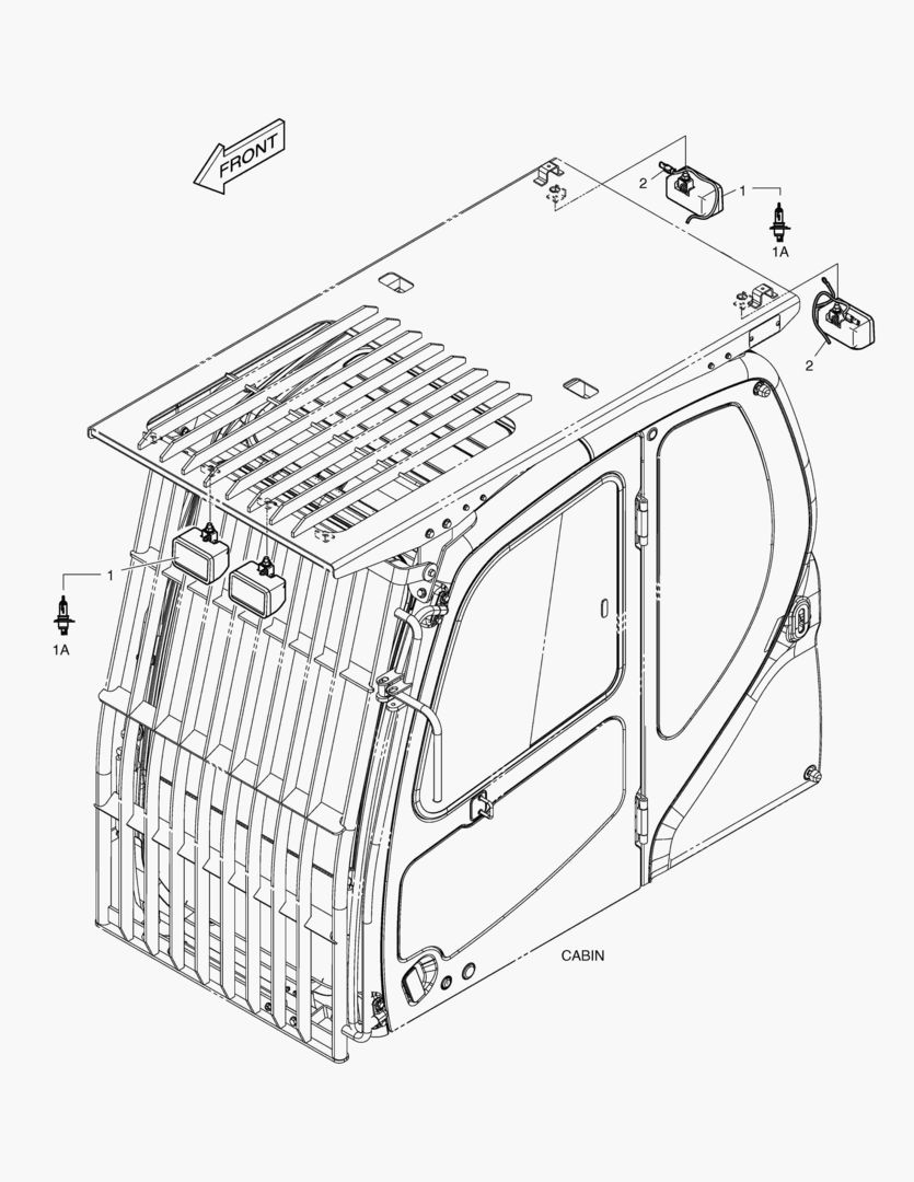 РАБОЧАЯ ФАРА(4-ЛАМПЫ)