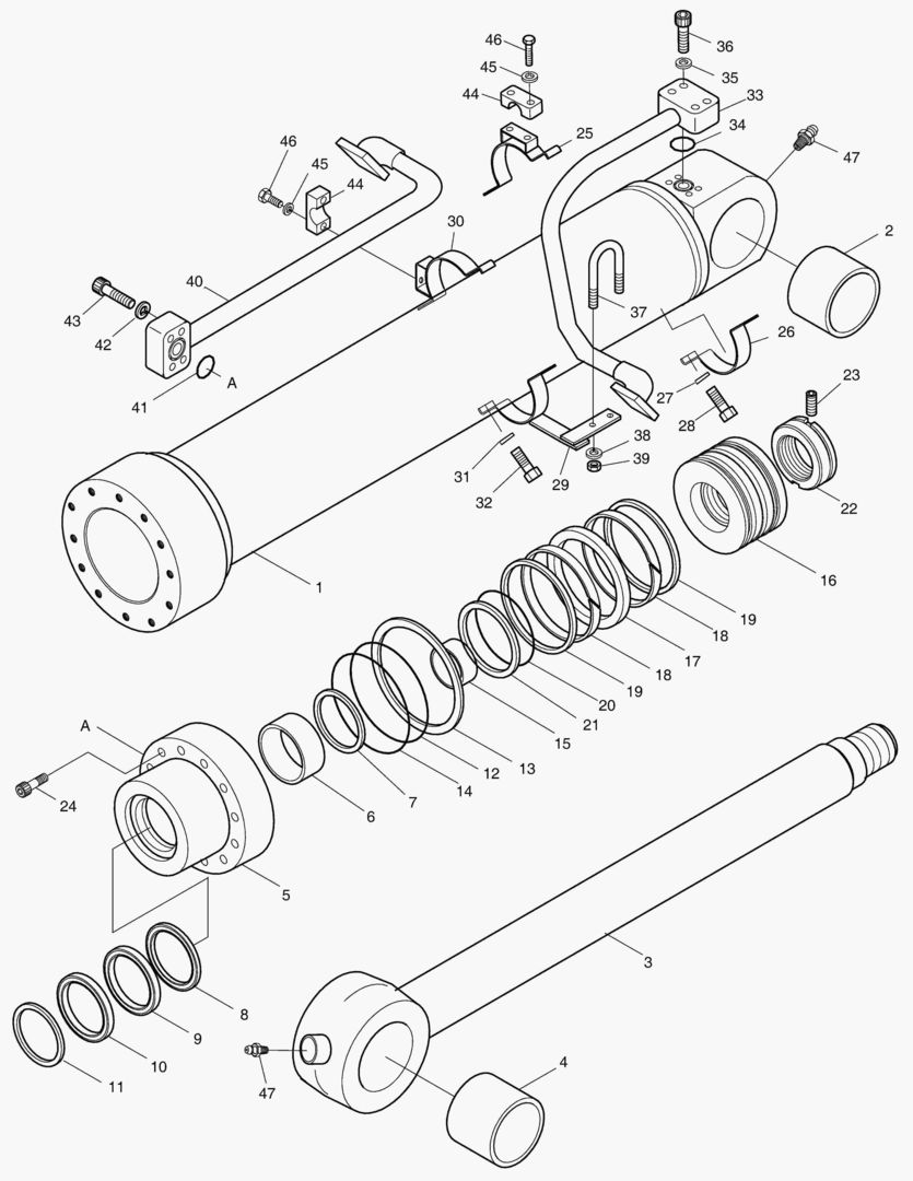 Спецтехника 4280 BUCKET CYLINDER-2.6m ARM [5001~5003]