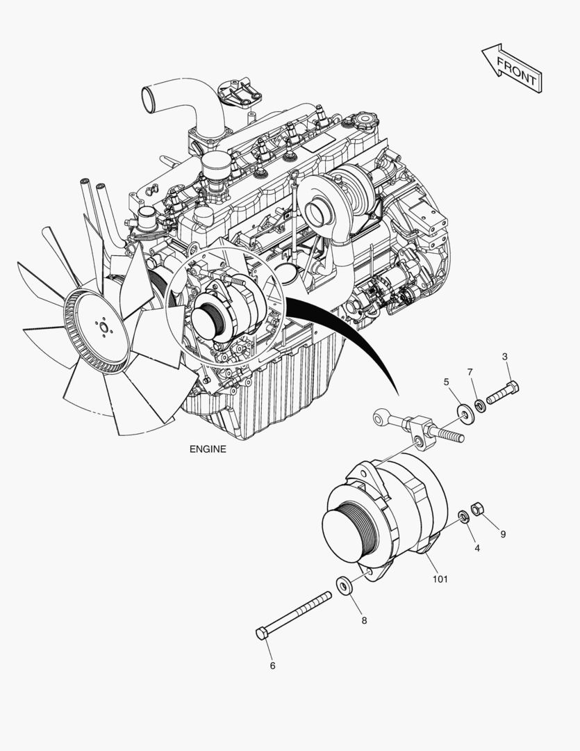 УСТАНОВКА ГЕНЕРАТОРА ПЕРЕМЕННОГО ТОКА