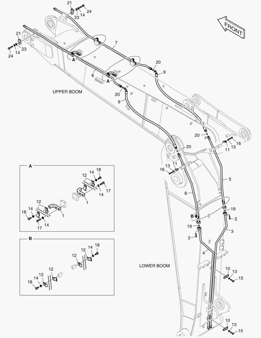 ТРУБОПРОВОД ШАРНИРНОЙ СТРЕЛЫ - ВРАЩАЮЩИЙСЯ