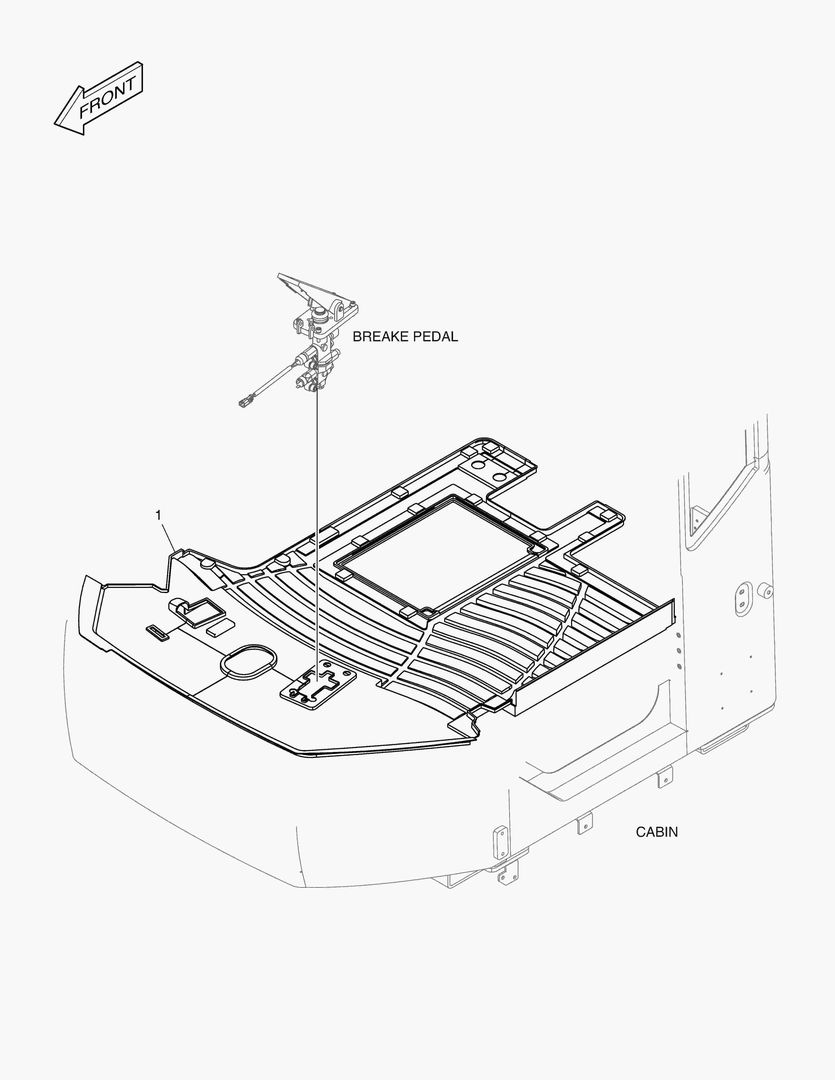 O AUXILIARY BRAKE PEDAL [10049~]