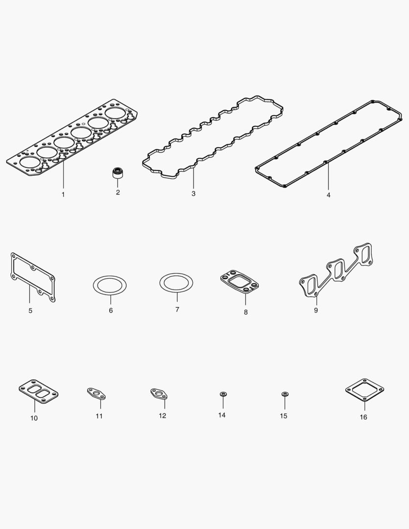041 OVERHAUL GASKET KIT - TOP