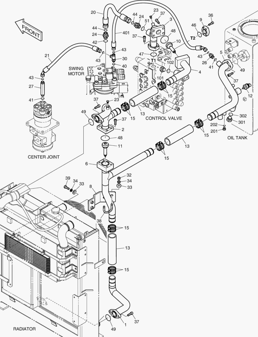 ТУБОПРОВОД МАСЛЯНОГО РАДИАТОРА(2)