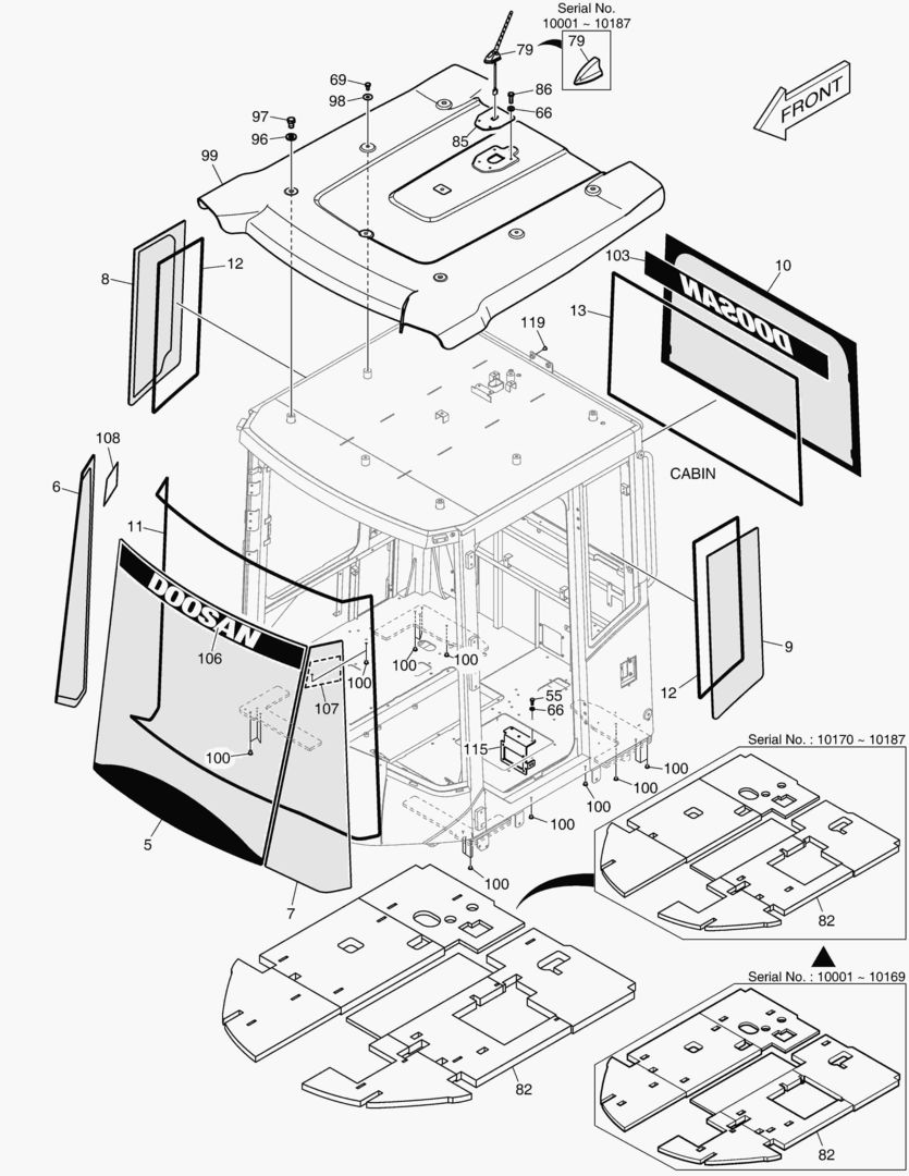 1390 CABIN(6) - GLASS