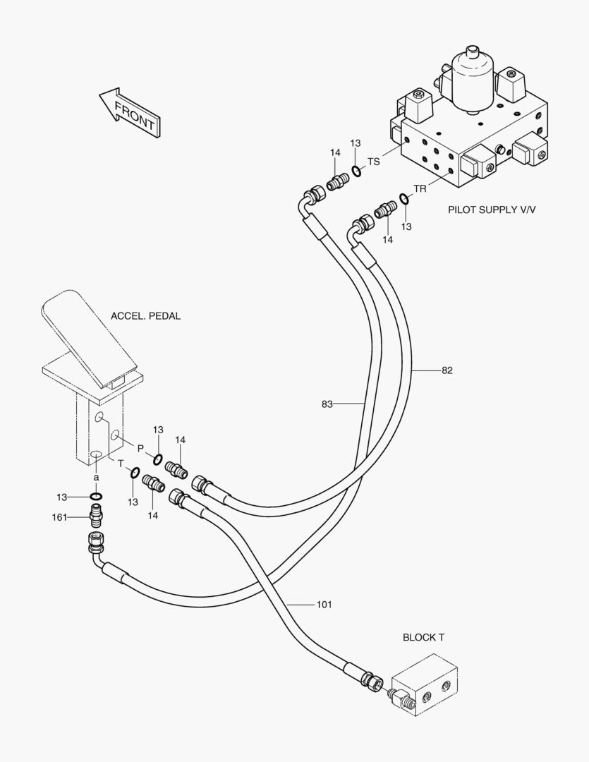 ТРУБОПРОВОД СЕРВОУПРАВЛЕНИЯ(12)