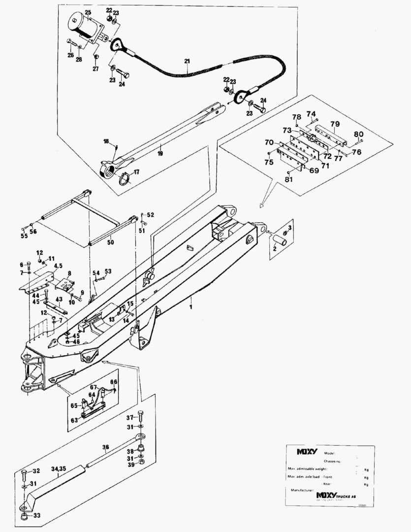Схема G081-5 REAR FRAME