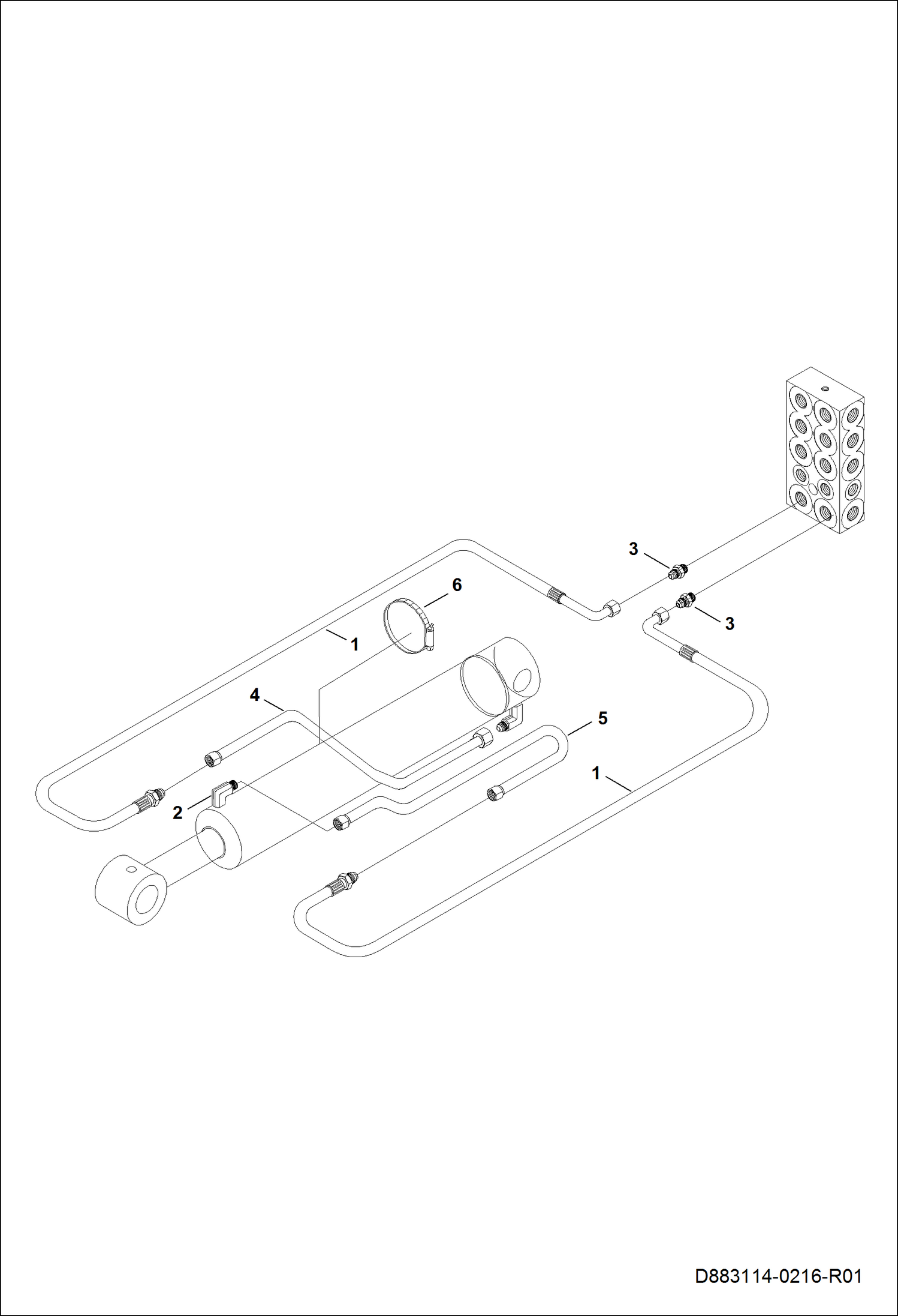 КОНТУР ЦИЛИНДРА ЗАДНЕЙ СТРЕЛЫ