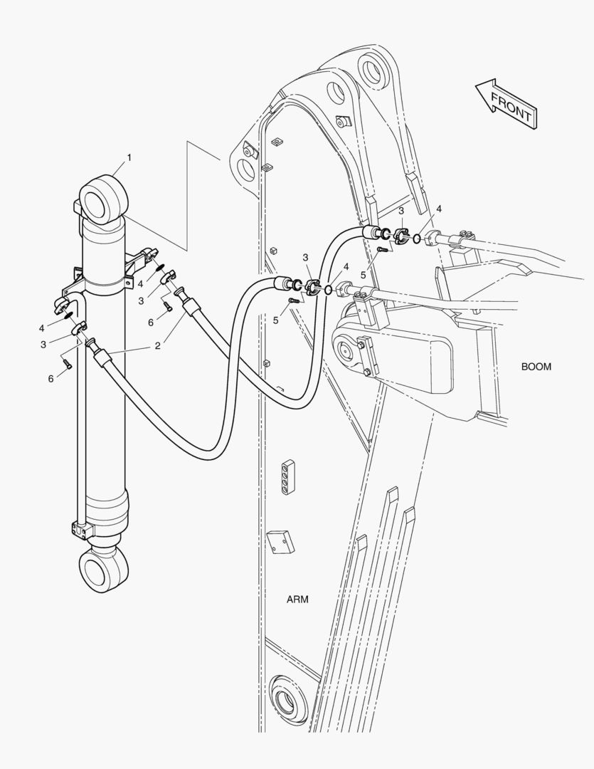 ГИДРОСИСТЕМА РУКОЯТИ - РУКОЯТЬ 2.6 м