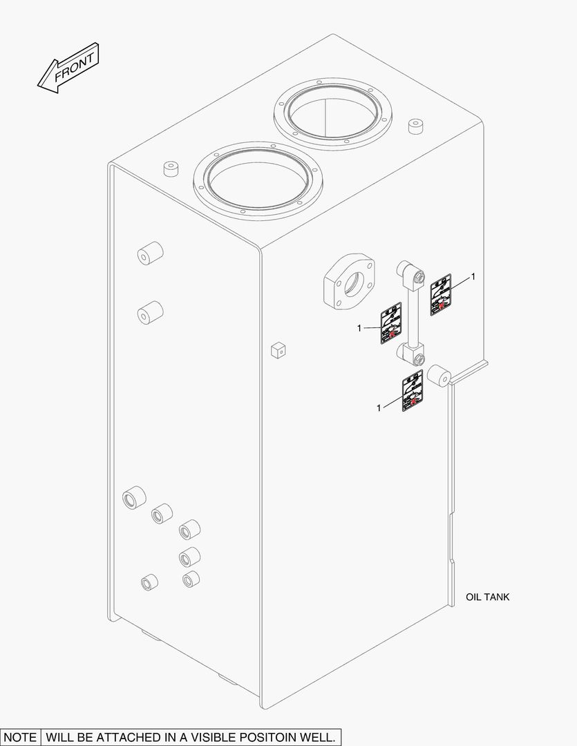 5340 DECAL - OIL CHECK (STANDARD TEMPERATURE)
