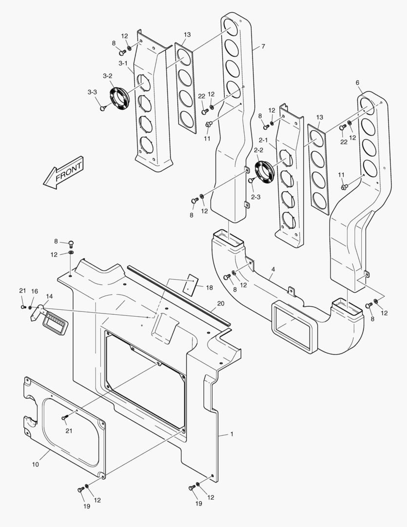 1480 REAR COVER ASSвЂ™Y