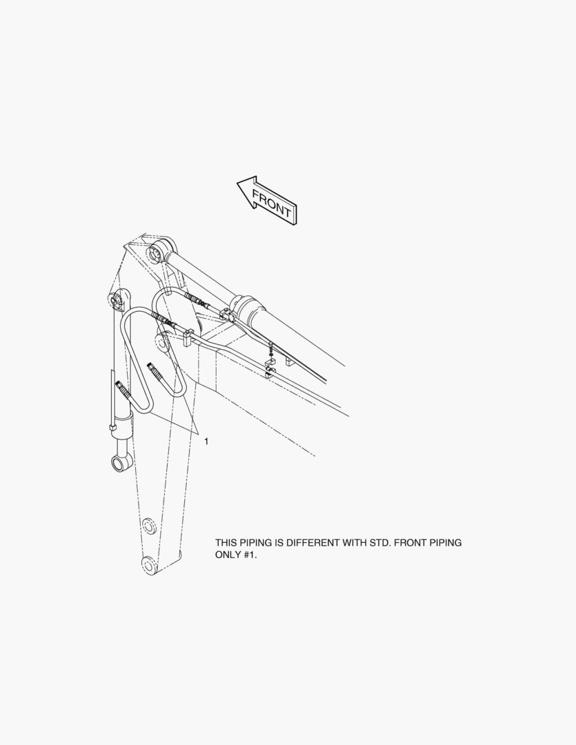 ГИДРОСИСТЕМА РУКОЯТИ-РУКОЯТЬ 2.6 м(СТРЕЛА С ИЗМЕНЯЕМОЙ ГЕОМЕТРИЕЙ)
