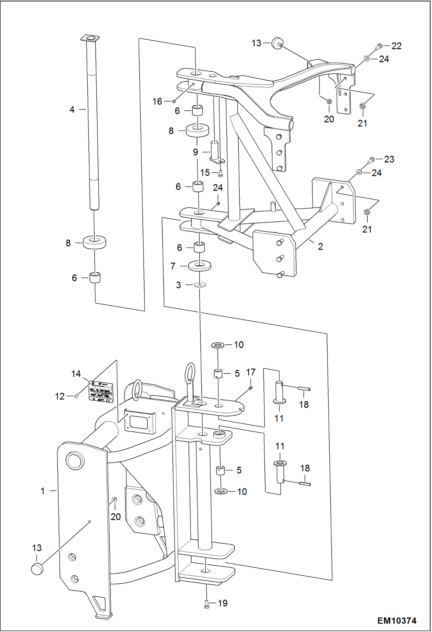 ОСНОВНАЯ ПЛАТФОРМА (ПОВОРОТНАЯ ПЛАТФОРМА) (СЕРИЙНЫЙ НОМЕР A6SH00101 И ВЫШЕ)
