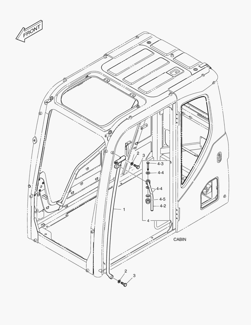 6460 HANDLE - CABIN(ROPS) [5001~5162]