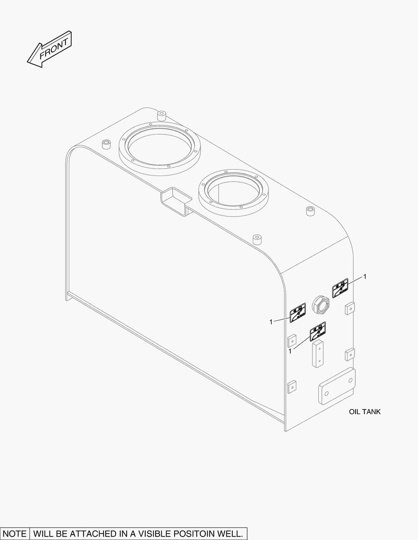 4340 DECAL - OIL CHECK