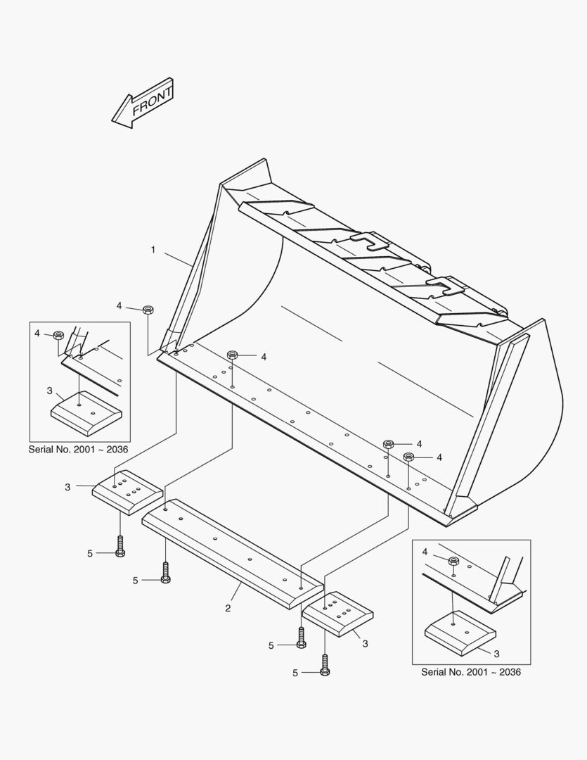 2200 BUCKET-2.4гЋҐ STD.(EDGE)-REINFORCED