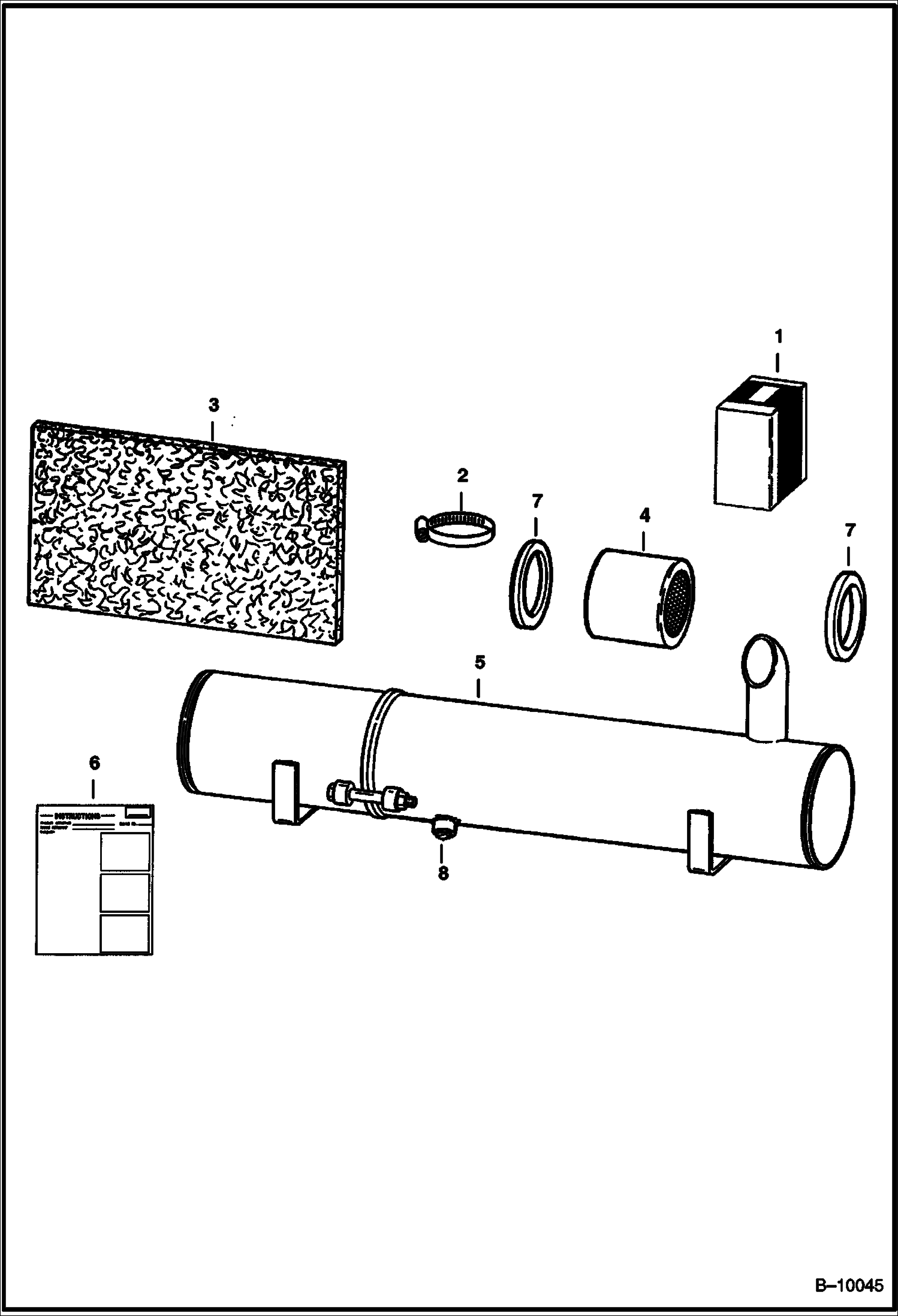 НАБОР ДЕТАЛЕЙ ОЧИСТНОГО УСТРОЙСТВА