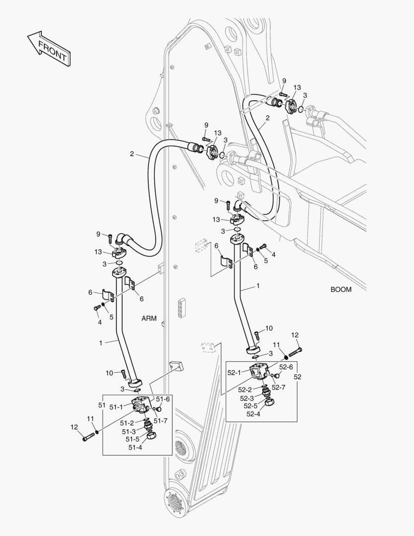 3180 ARM PIPING - ONE & TWO WAY