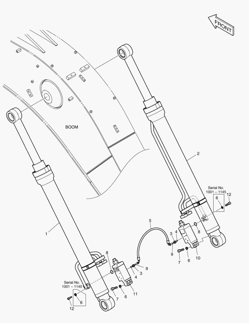 ГИДРОСИСТЕМА СТРЕЛЫ-ГИДРОЗАМОК