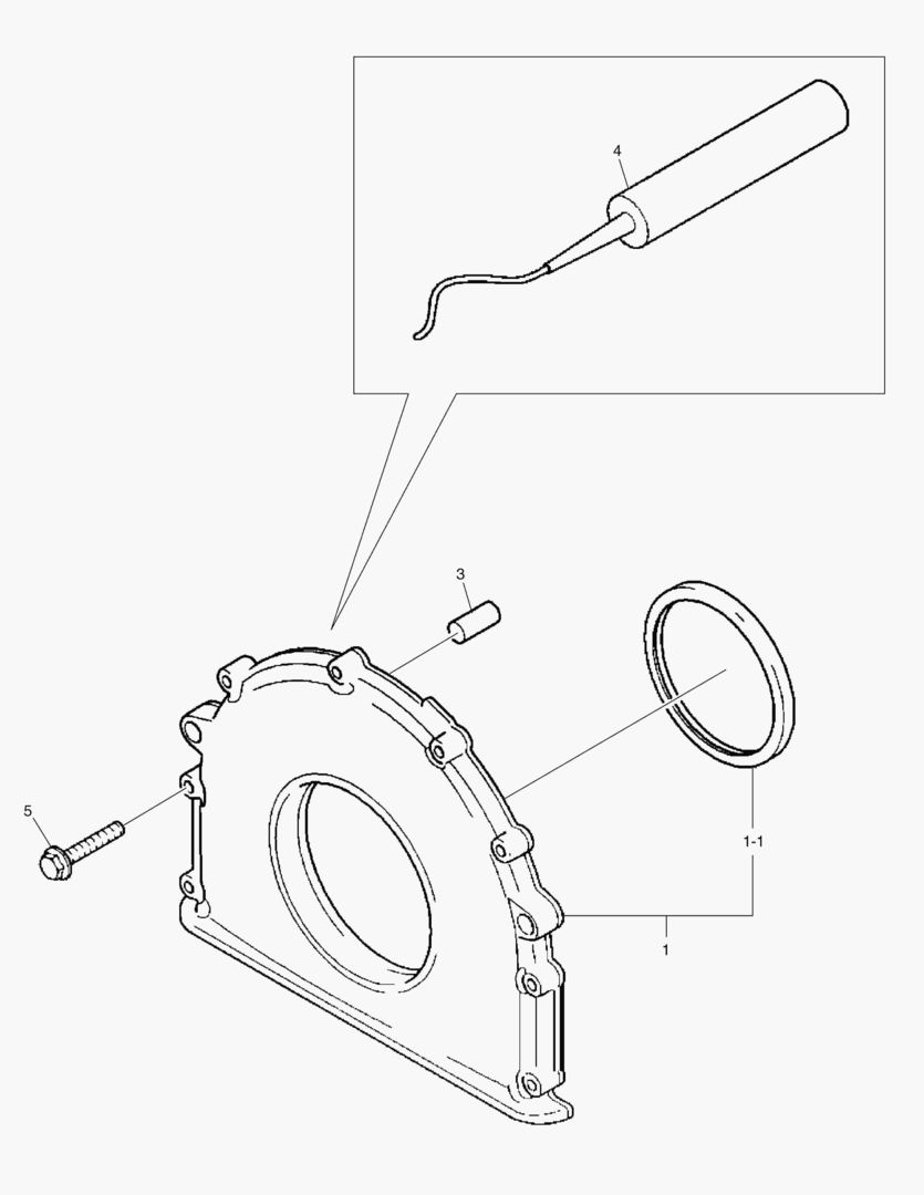 Схема КРЫШКА РАСПРЕДЕЛИТЕЛЬНЫХ ШЕСТЕРЕН