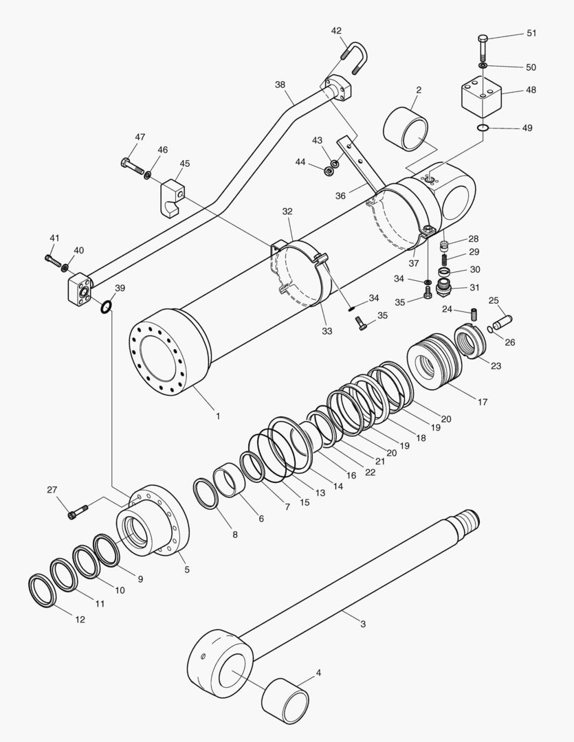 Спецтехника 4470 ARM CYLINDER - ARM 2.0m(ARTI) [5001~7126] - главное фото