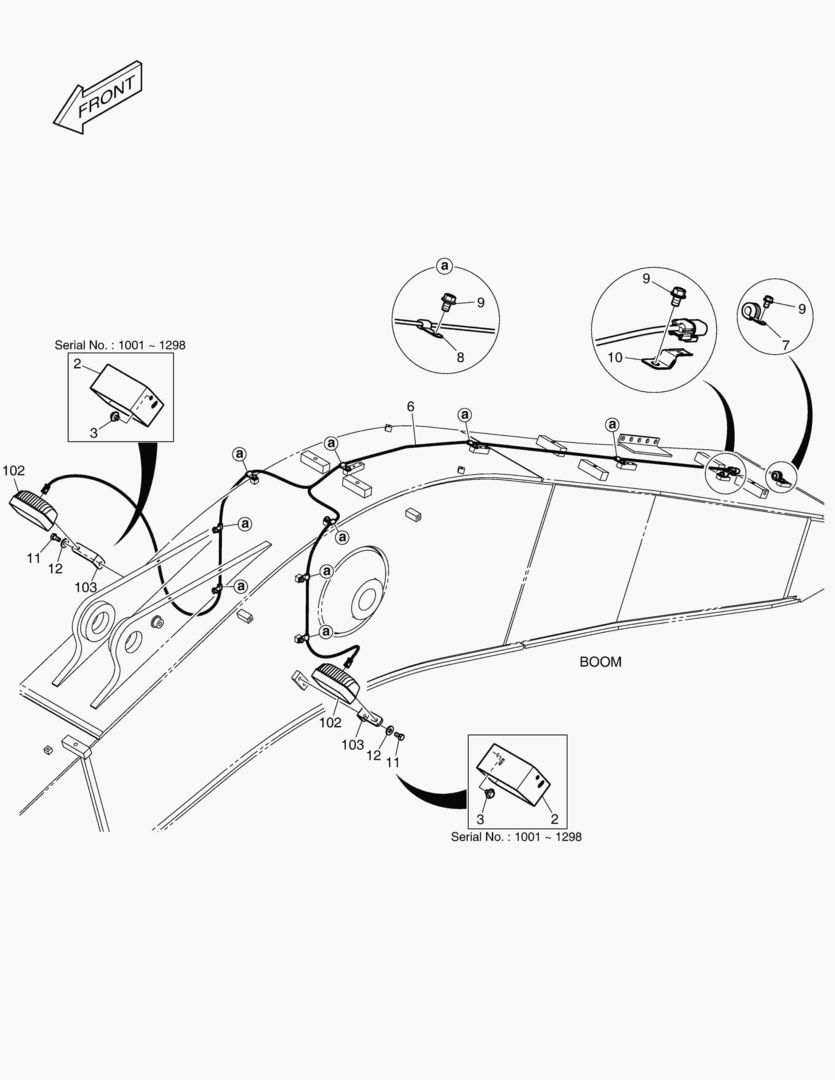 7660 ELECTRIC PARTS - WORKING LAMP(LED)