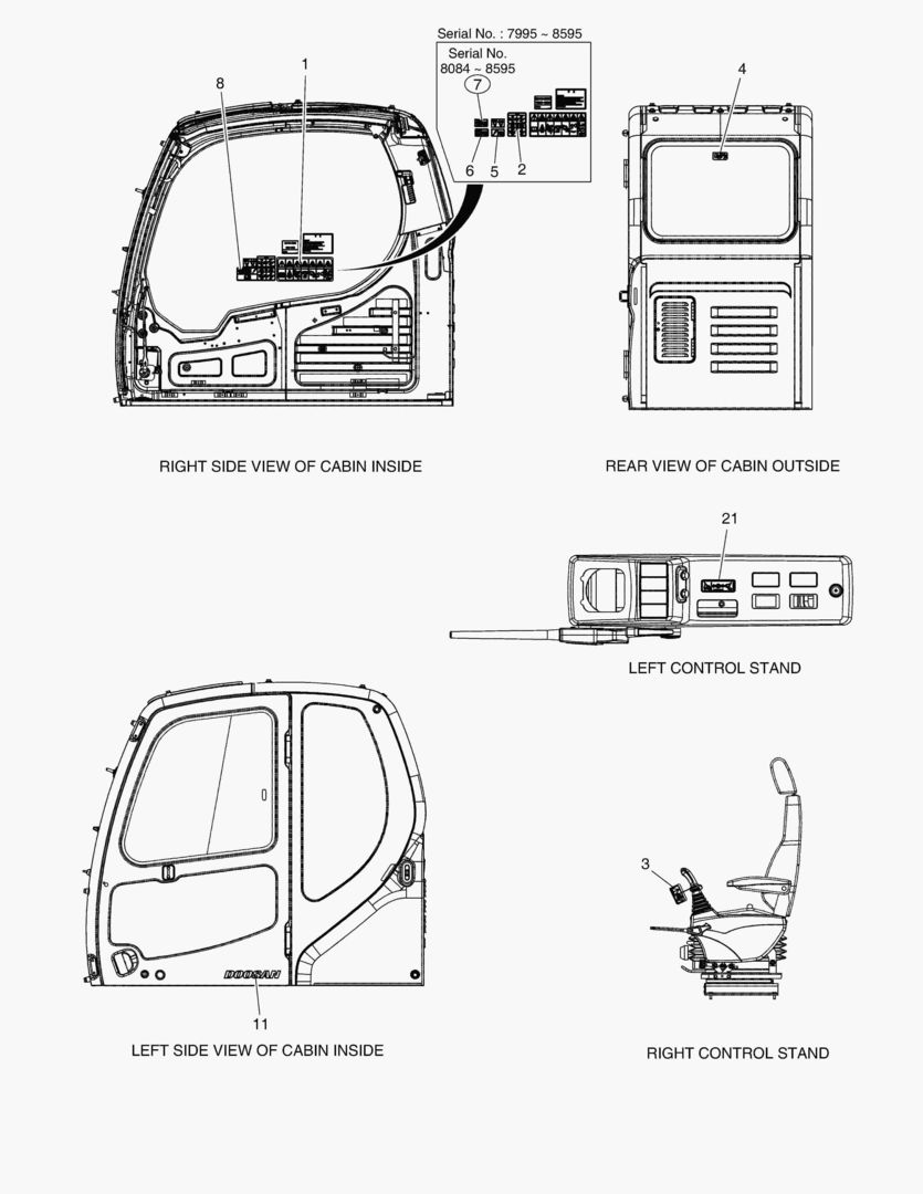 5121 DECAL - CABIN(EXPORT) [7995~]