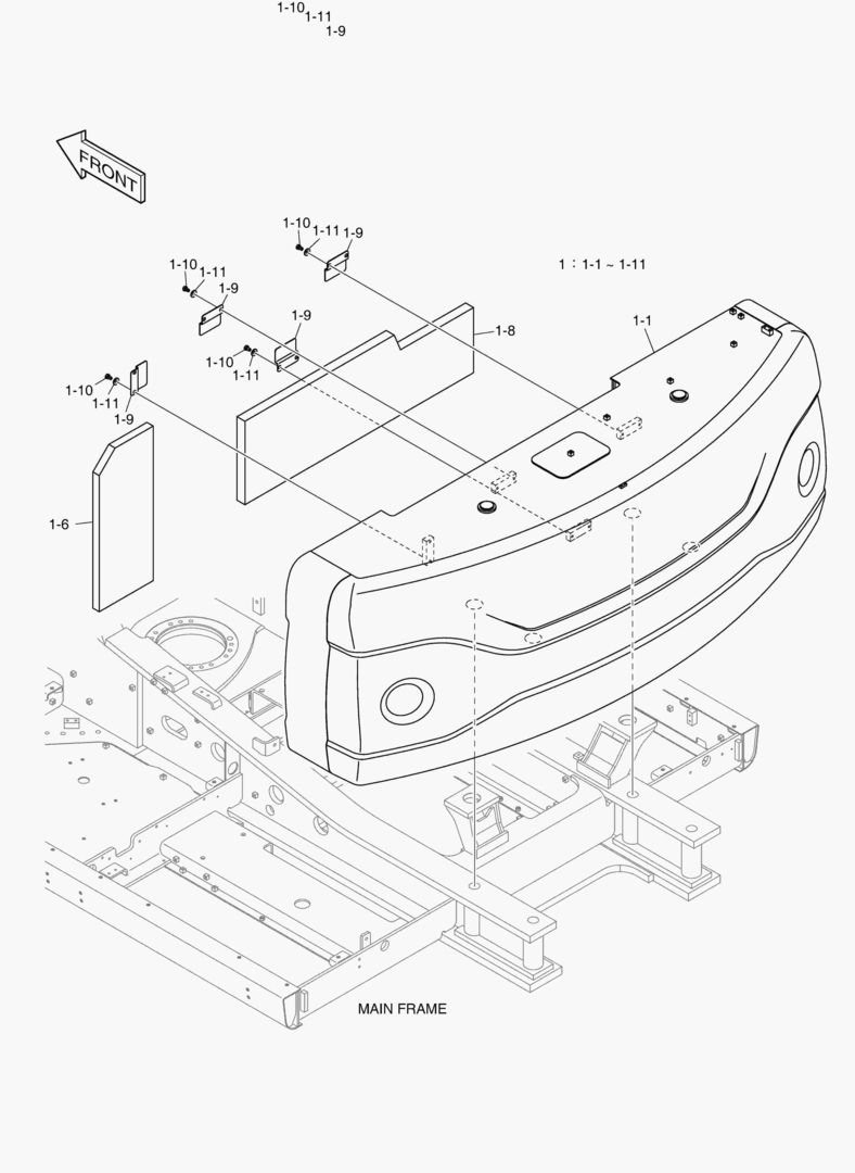 ПРОТИВОВЕС - 11.1 ТОНН