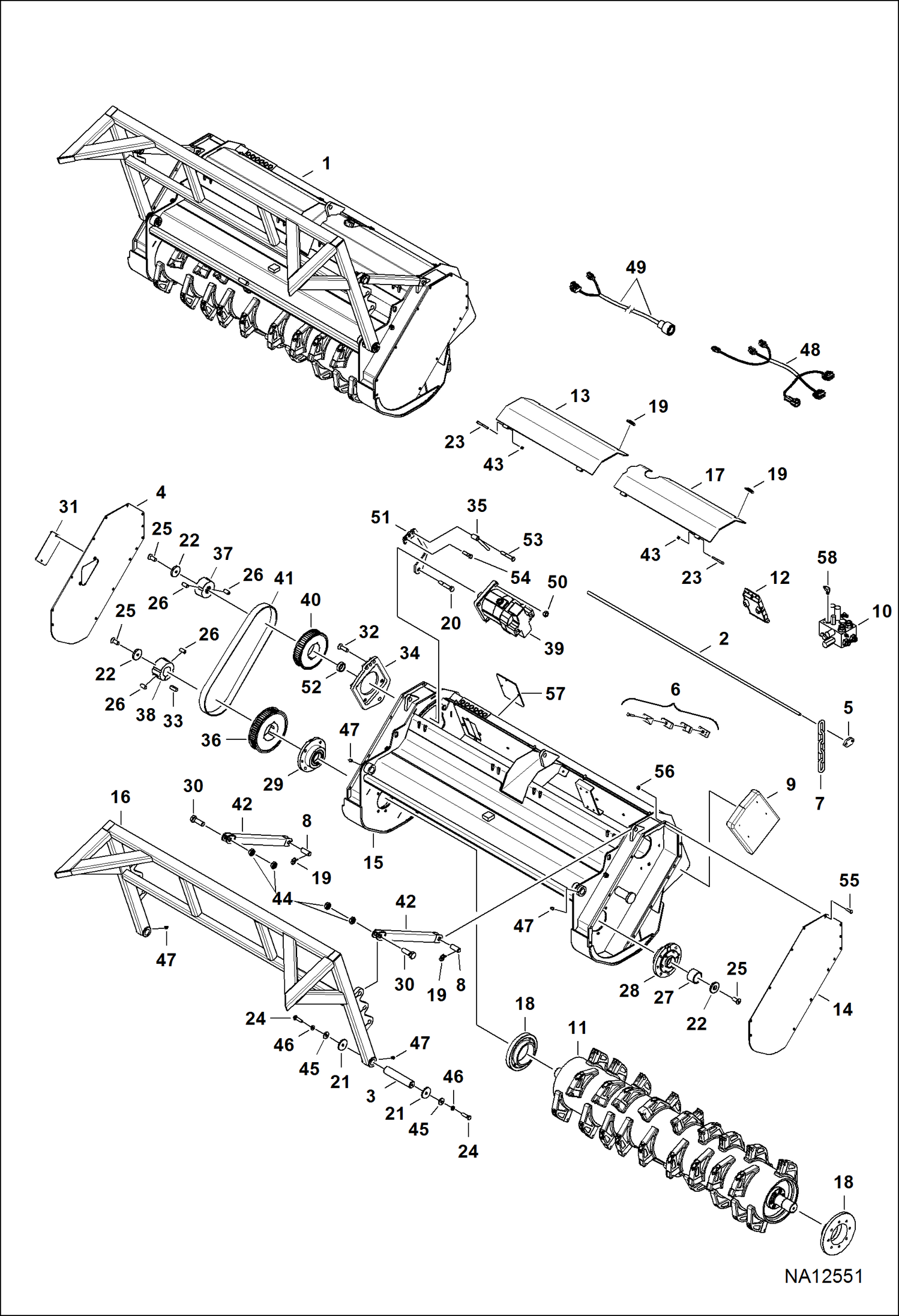 КУСТОРЕЗ (РАМА ШАССИ) (FRC70 B48D)