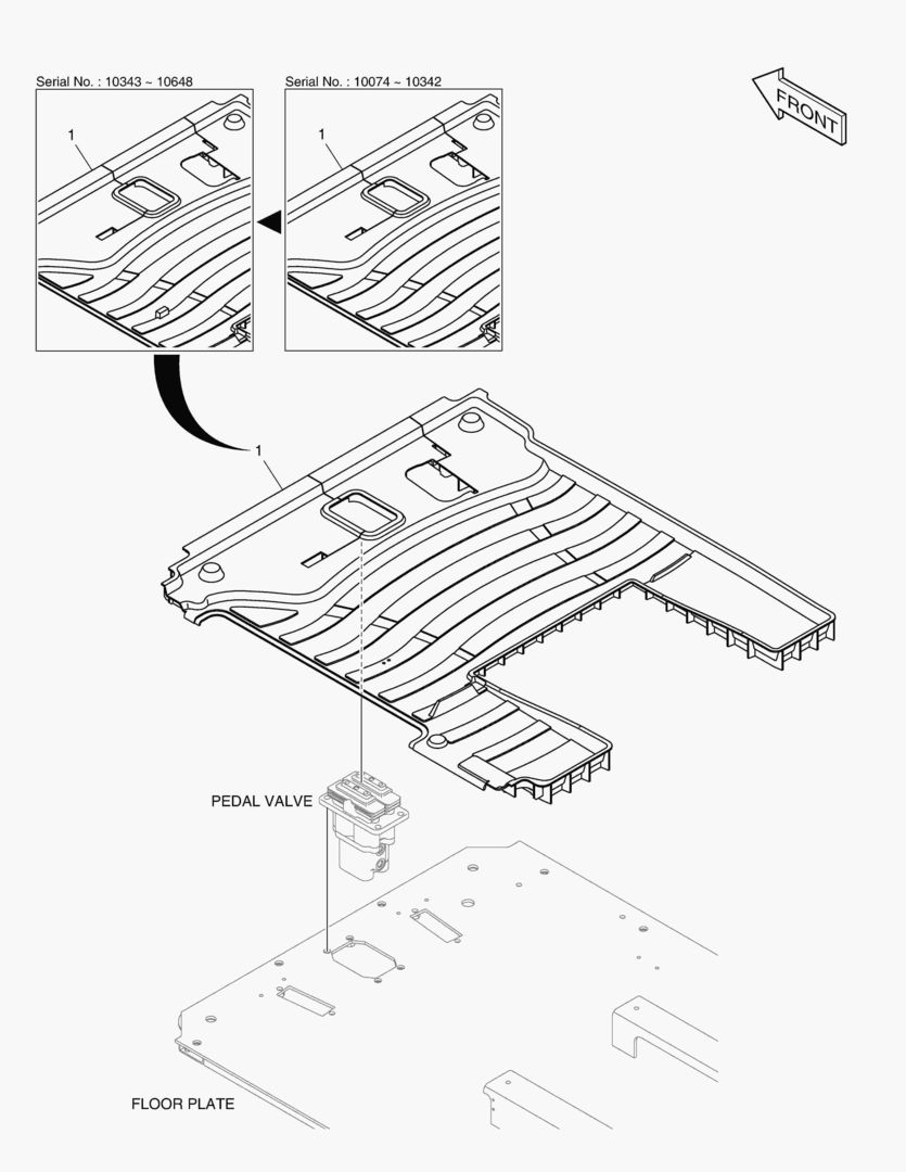 КОВРИК НА ПОЛУ КУЗОВА - 2 ПУТИ