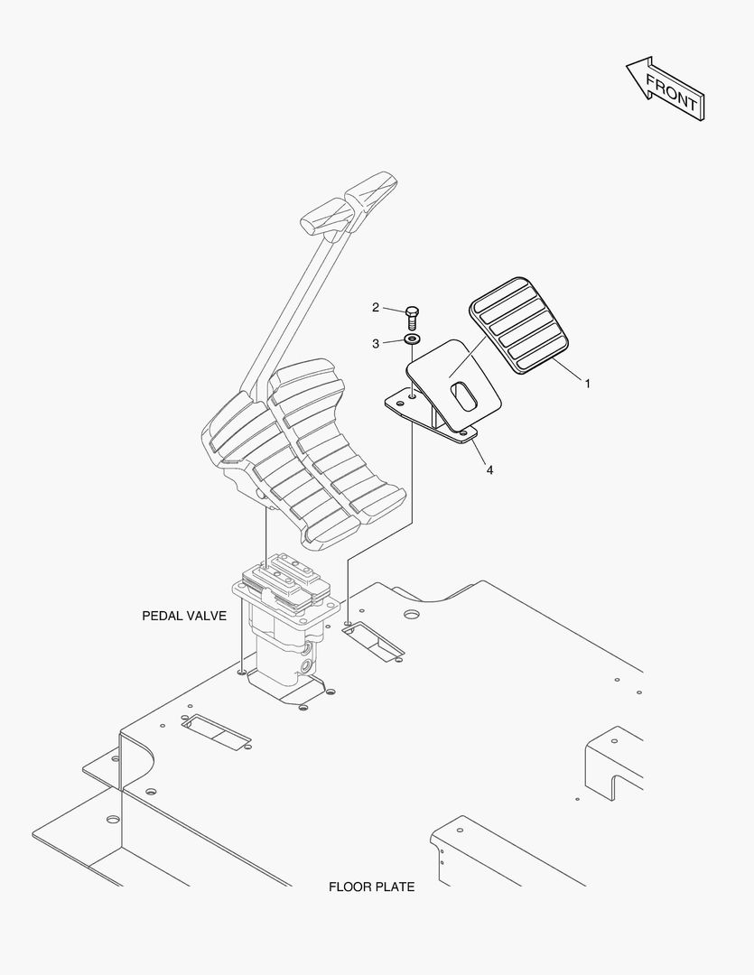 ПОДСТАВКА ДЛЯ НОГ - ПРАВОСТОРОННИЙ