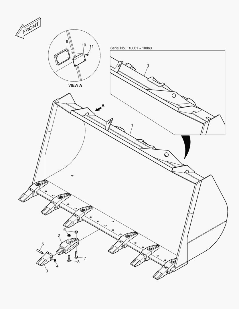 5210 BUCKET-3.5mВіOPT.-TOOTH