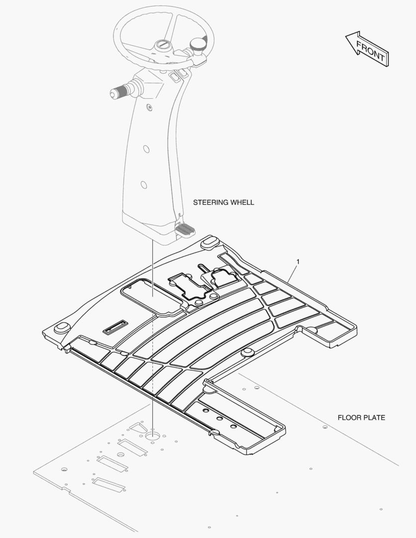 КОВРИК НА ПОЛУ КУЗОВА