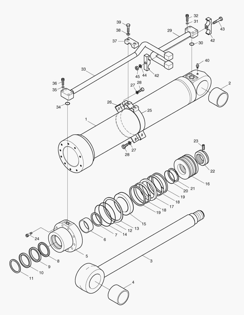 Спецтехника 4501 BOOM CYLINDER-ARTI.BOOM(L.H) [2600~] - главное фото