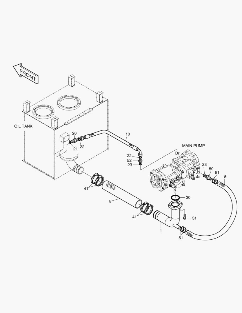 ТУБОПРОВОД МАСЛЯНОГО РАДИАТОРА(2)