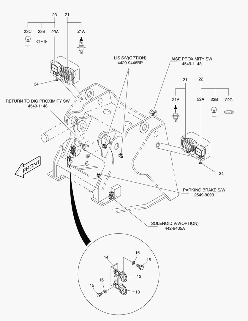 ЭЛЕКТРИЧЕСКИЕ ЗАПЧАСТИ(6)-ФРОНТАЛЬНЫЕ ЧАСТИ
