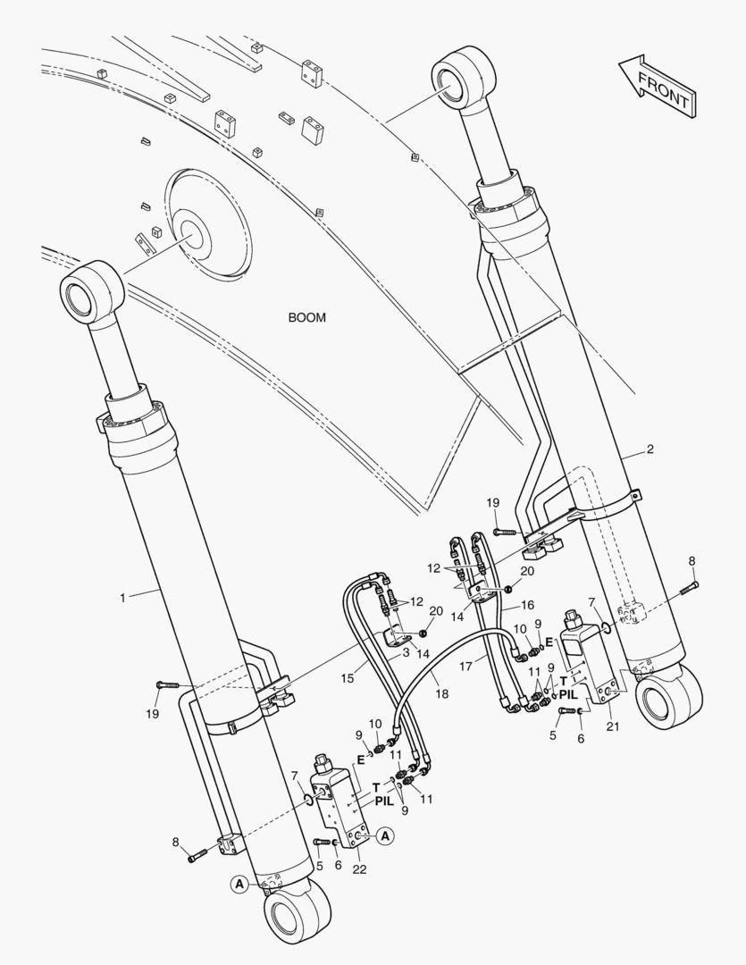 ГИДРОСИСТЕМА СТРЕЛЫ - ГИДРОЗАМОК