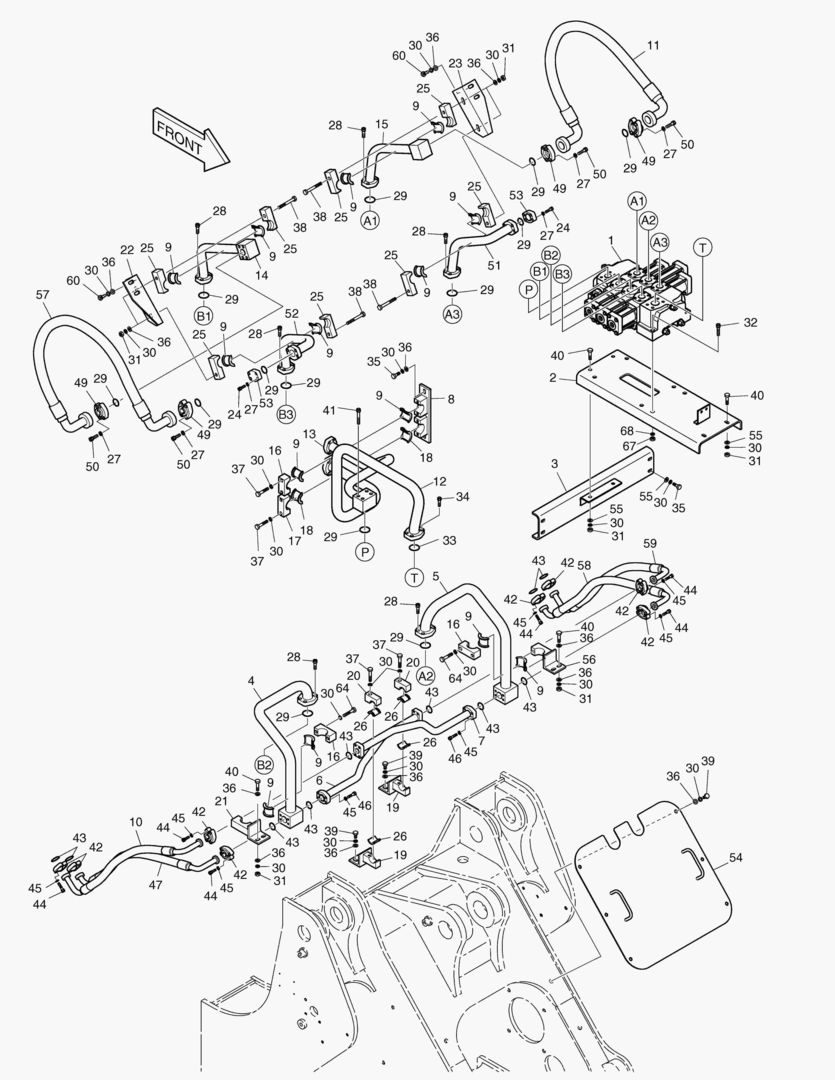 РЕКУЛИРУЮЩИЙ КЛАПАН ТРУБОПРОВОДА-3 КАТУШКИ