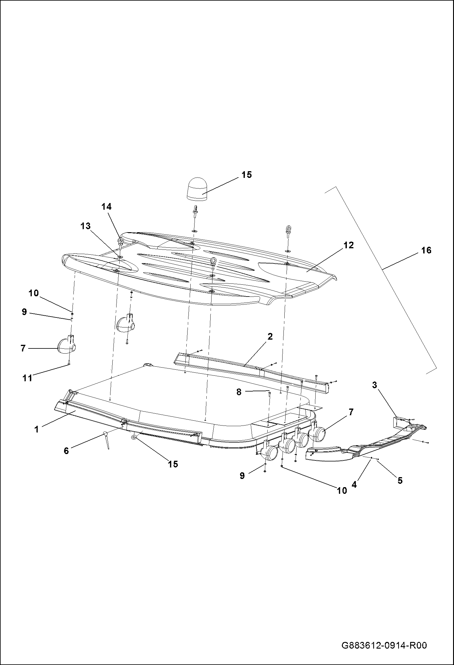 КРЫША КАБИНЫ В СБОРЕ