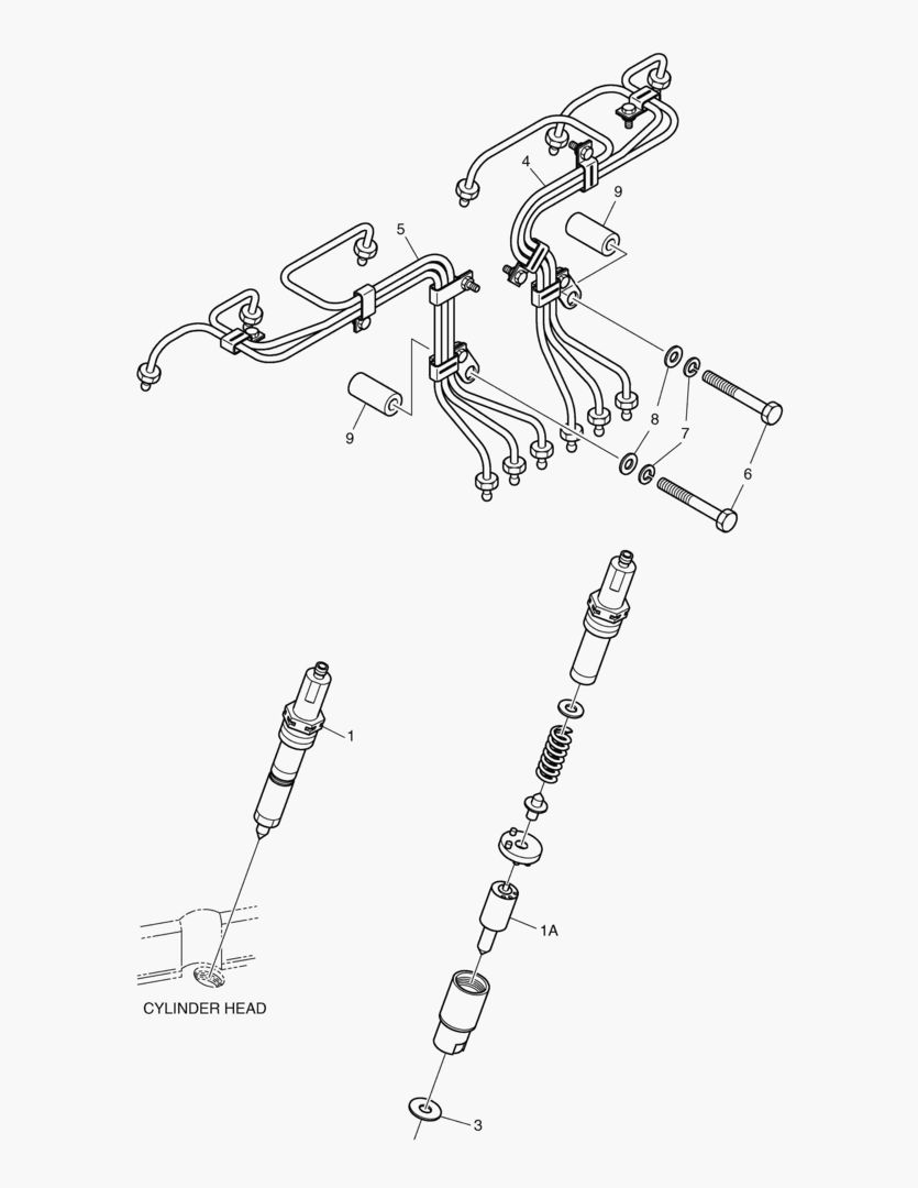 026 NOZZLE & FUEL INJECTION PIPE