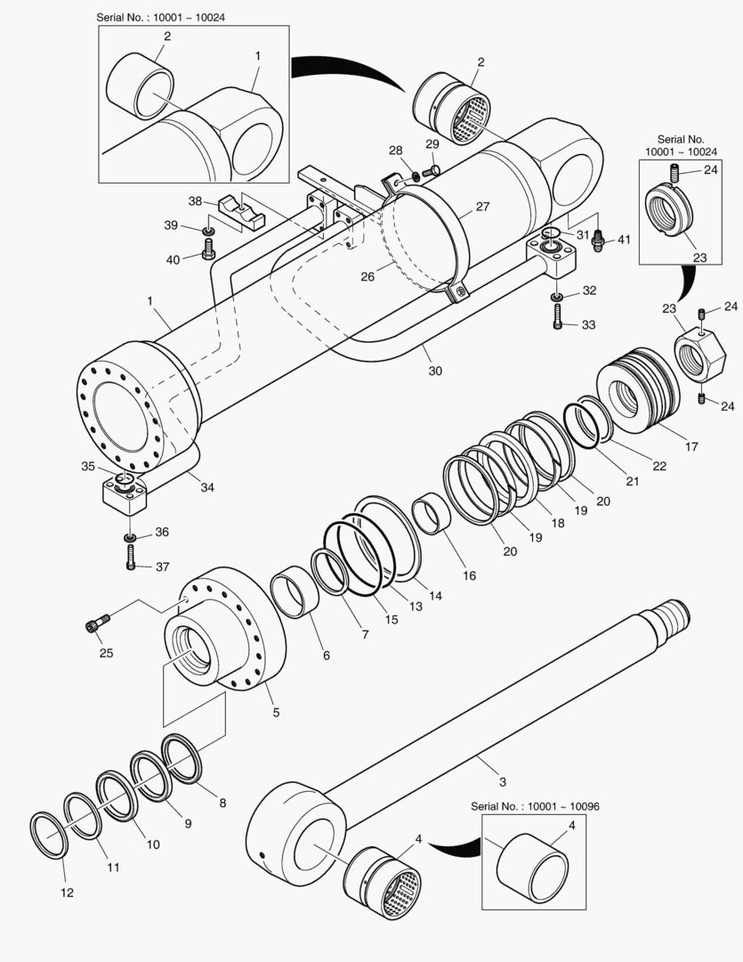 ЦИЛИНДР СТРЕЛЫ - ЛЕВОСТОРОННИЙ