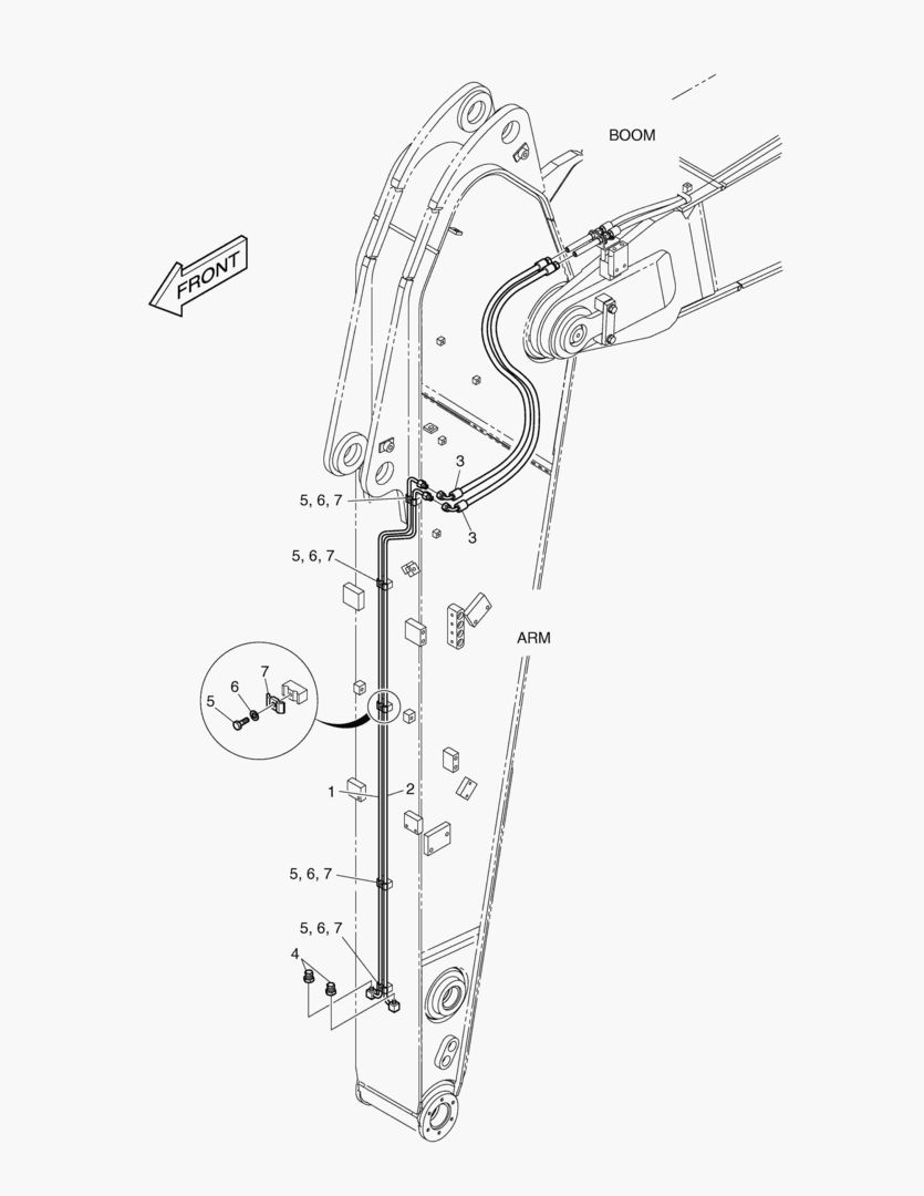 ГИДРОСИСТЕМА РУКОЯТИ - РУКОЯТЬ 2.9 м(БЫСТРОУСТАНАВЛИВАЕМЫЙ ФИКСАТОР)