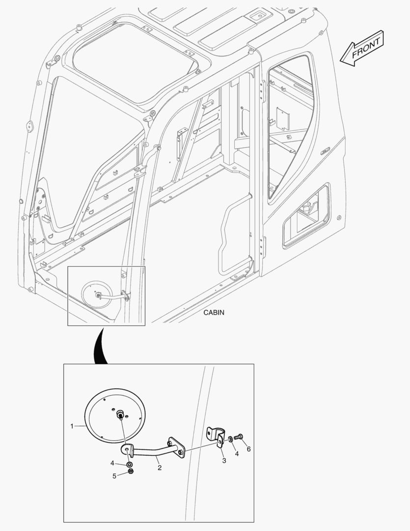 1545 MIRROR - ADDITIONAL(CABIN) [10322~]