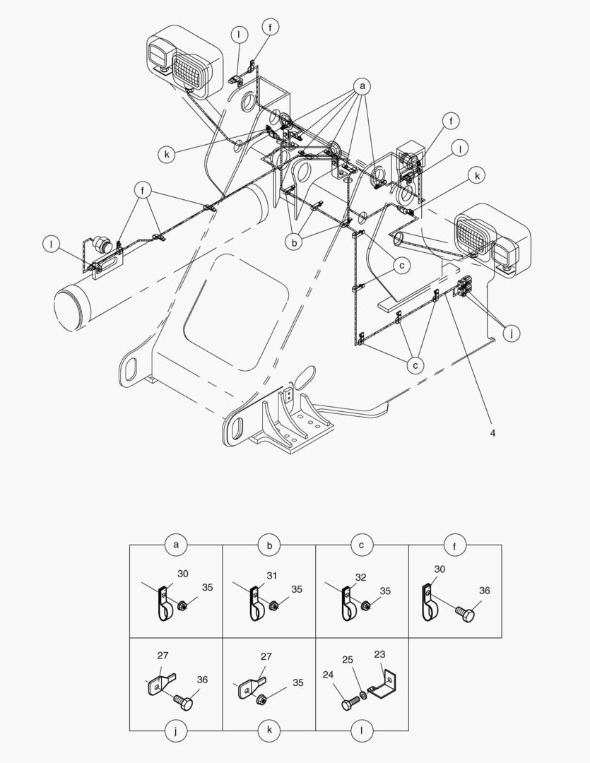 ЭЛЕКТРОПРОВОДКА(3)-ПЕРЕДНЯЯ РАМА